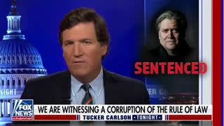 Steve Bannon joins Tucker Carlson for first interview since contempt sentencing