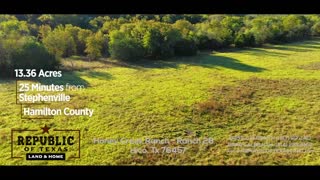 SOLD! HONEY CREEK RANCH - 13 ACRES - HAMILTON COUNTY