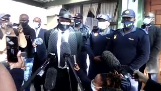 Police Minister Bheki Cele visited massacre site in Gugulethu