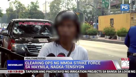 Clearing ops ng MMDA strike force sa Maynila, nagka-tensiyon