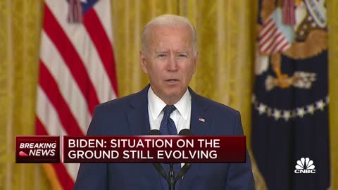President Joe Biden addresses ISIS-K attacks outside airport in Kabul, Afghanistan