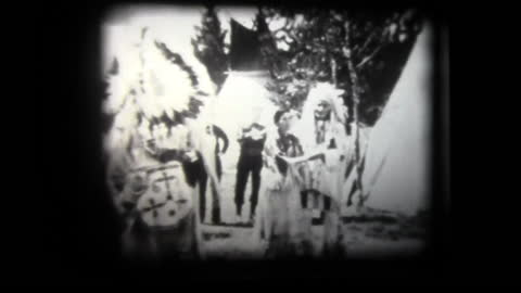 "Blackfeet Indians At Glacier National Park" - circa 1950