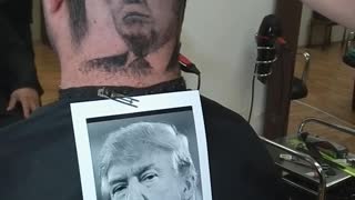 Donald Trump Portrait Hair Cut