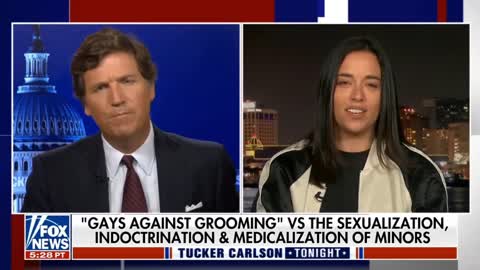 Gays Against Groomers founder Jaimee Michell tells Tucker Carlson about the group’s ongoing battle with social media companies