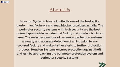Define Perimeter Protection System and its Types