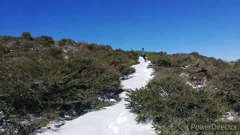 Snowboarden op La Palma.