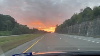 Beautiful sunrise on my beautiful drive!