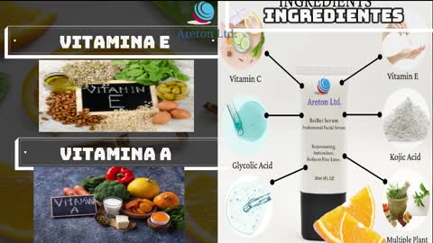 Ingredientes del suero de vitamina C de Beibei con ácido kójico, ácido salicílico para combatir el envejecimiento, hidrata la piel, refresca debajo de los ojos, ojos hinchados