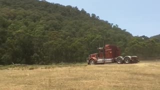 Country Boy Learning Young to Drive Big Rigs