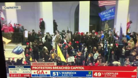 WATCH: Protesters Storm the Capitol Building as Politicians are Evacuated