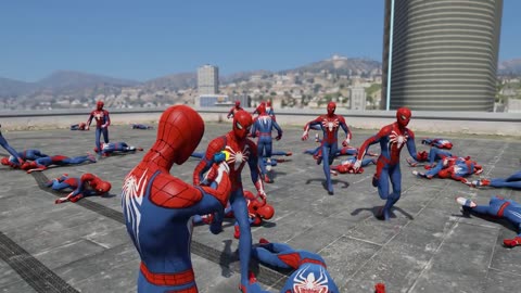 GTA 5 Epic Ragdolls_Spiderman Compilation