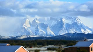 Macizo Paine View From Hotel Tyndall in Patagonia Chile (Time Lapse)