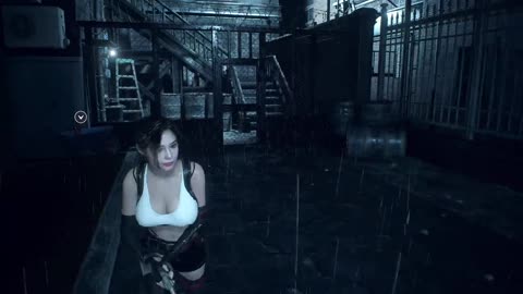 Resident Evil 2 Remake mod Claire Tifa Gameplay RE2 mod,
