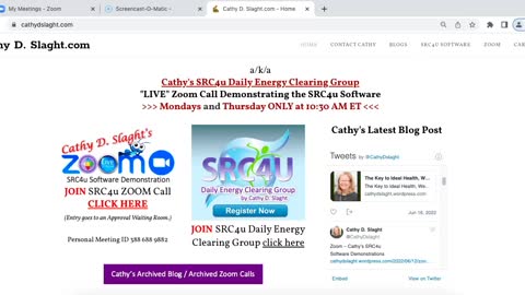SRC4U Software Zoom Call 6 27 2022 by Cathy D. Slaght