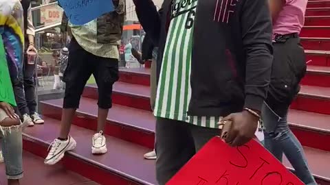 Nigerians protesting 13 jun 2021 1:10