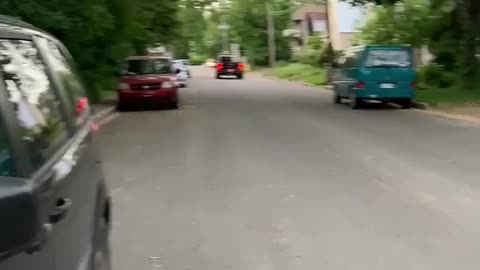 Un orignal court dans les rues de Beauport