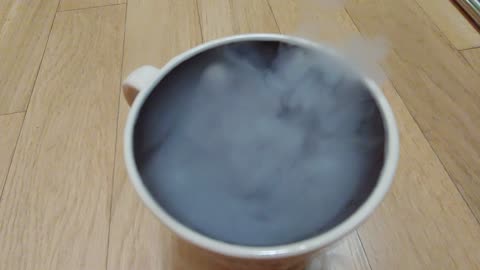 The smoke of dry Ice