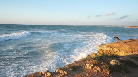 waves and surfers