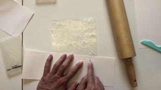 Ways to use your embossing folders with no machine (from Lovely Lavender Wishes)