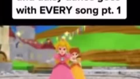 Prof that peach and daisy dance goes with every song