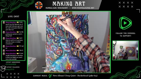 Live Painting - Making Art 1-10-24 - Focus & Create