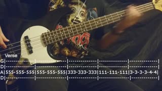 Apocalyptica - I Don't Care Bass Cover (Tabs)