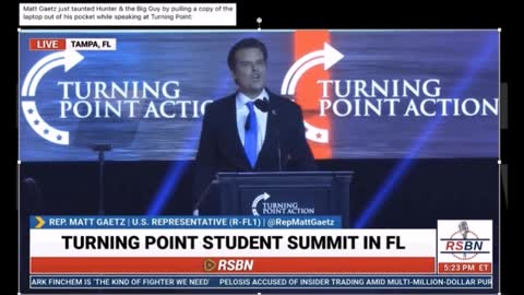 And We Know - Matt Gaetz exposes Hunter Biden after FBI say they have misplaced the laptop