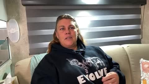 Jodie shares her story on the Vaxxed bus down under