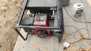 4400 watt Homelite generator demo