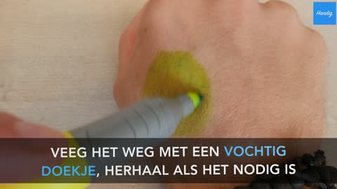 Verwijder permanent marker van je huid