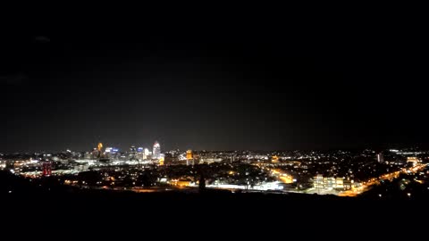 BRIGHT CINCINNATI AT NIGHT!