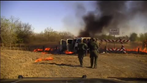 Biden's Border Crisis BODYCAM: Woman Trapped In Duffel Bag Inside Burning Vehicle Left For Dead