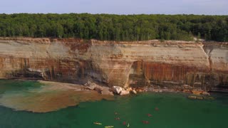 Kayakers Come Dangerously Close to Cliff Collapse
