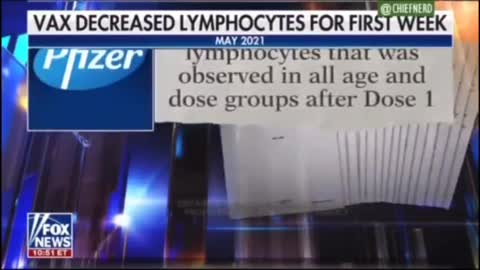 🔺Pfizer’s trials show that natural immunity is 100% effective 🔺Decrease in white blood cells were observed after dose 1, (immune system attack) 🔺Adverse events were MORE SEVERE in the younger age group