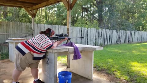 Laura shooting the .416 m99 Custom Barrett by area318.com