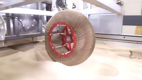 NASA Created An Airless Chainmail Tire That Transforms Shape