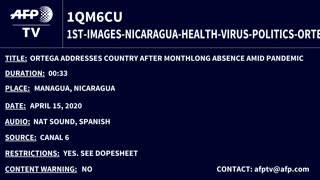 Daniel Ortega reaparece en TV tras 34 días y defiende estrategia para enfrentar el COVID-19