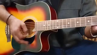 A beautiful country western song on guitar