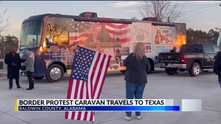 Caravan Convoy rolls through Baldwin County to Texas-Mexico border