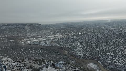 Snow at the overlook White Rock NM