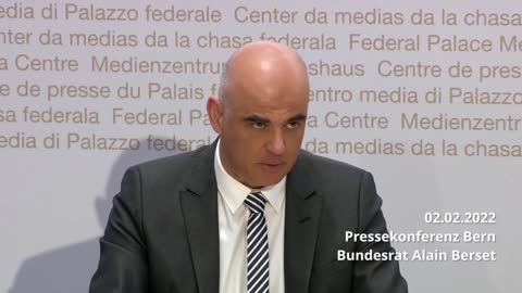 Schweizer Bundesrat Alain Berset: "Die Covid-19 Impfung ist da, um zu bleiben" (02.02.2022, German)