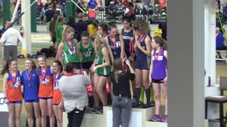 20190208 NCHSAA 3A State Indoor Track & Field Championship - Girls’ 4x800 meter relay Award Ceremony