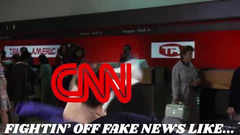 Fightin' Off Fake News Airplane! Parody