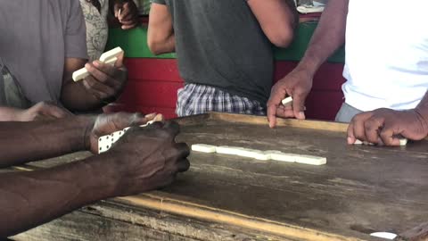 Jamaican Dominoes with Chef Darren and friends