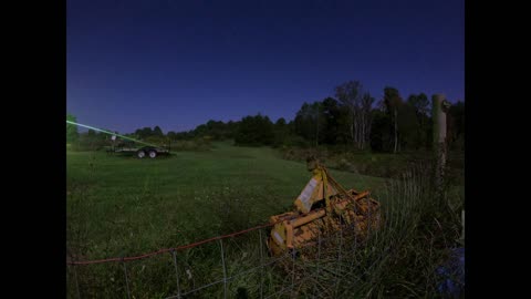 Oct 3 2023: Fun project - Late night timelapse of the back field.