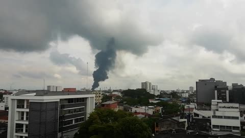 Reportan incendio en tanque de la Refinería de Barrancabermeja