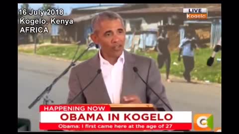 Obama Admits He Was The First US President From Kenya