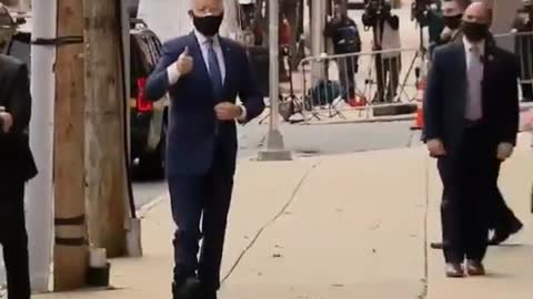 Biden gets the boot .... is this another ankle monitor?