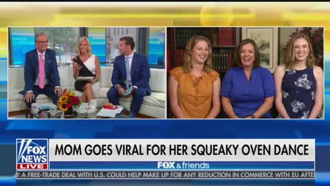 Mom's squeaky oven dance goes viral and she gives 'Fox & Friends' all the details