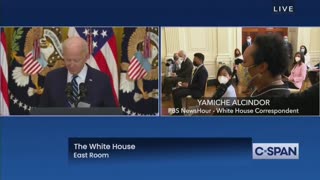 Reporter Asks RIDICULOUS Softball Question In Biden's First Press Briefing
